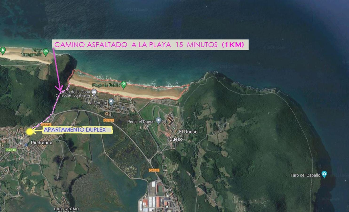 Duplex Playa Berria Apartment Piedrahita  Bagian luar foto